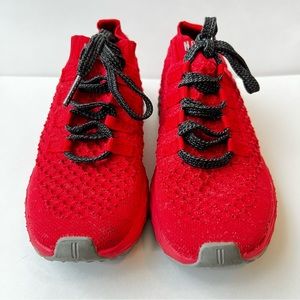 NOBULL Bright Red Reflective Knit Runner - Women’s Size 7 - Excellent condition!